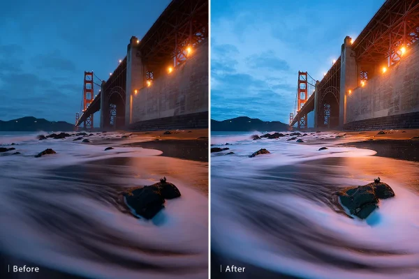 Retouch landscape photos in photoshop